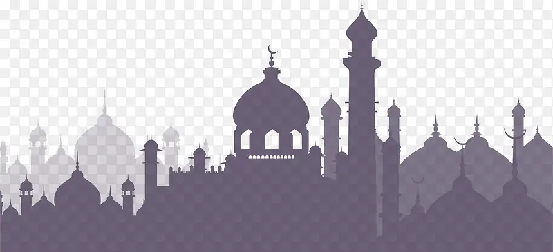紫色伊斯兰建筑群