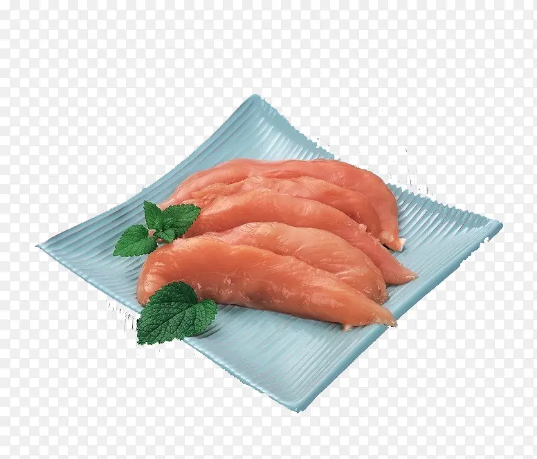 红色的鸡脯肉