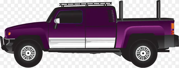 紫色卡车
