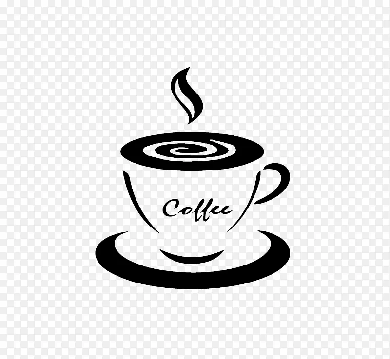 简约风格咖啡logo标志装饰图案