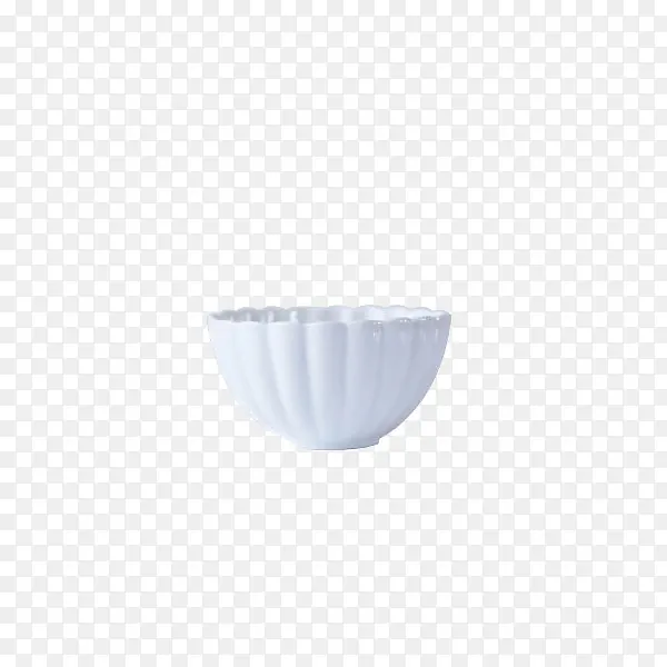 龙寅日式骨瓷贝壳纹沙拉碗白色
