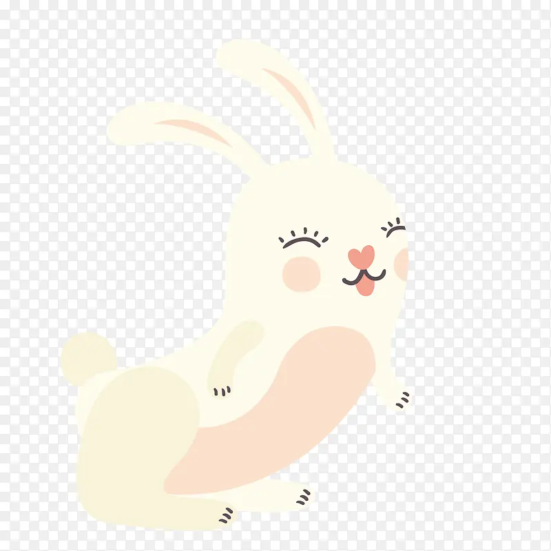 手绘卡通兔子