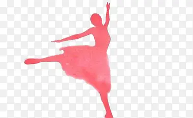 粉红色女人舞蹈图