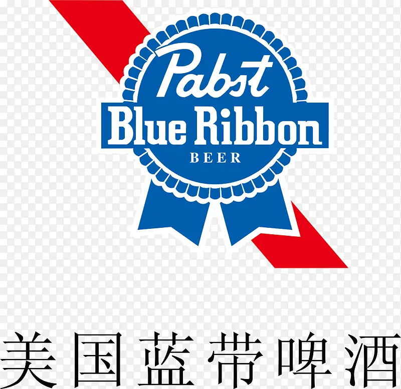 美国蓝带啤酒logo