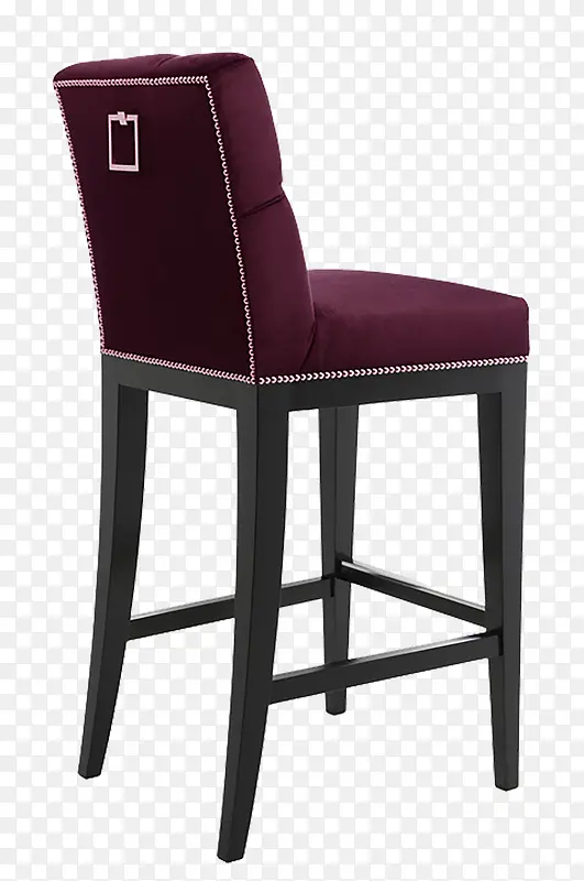 紫色木质的吧椅装饰