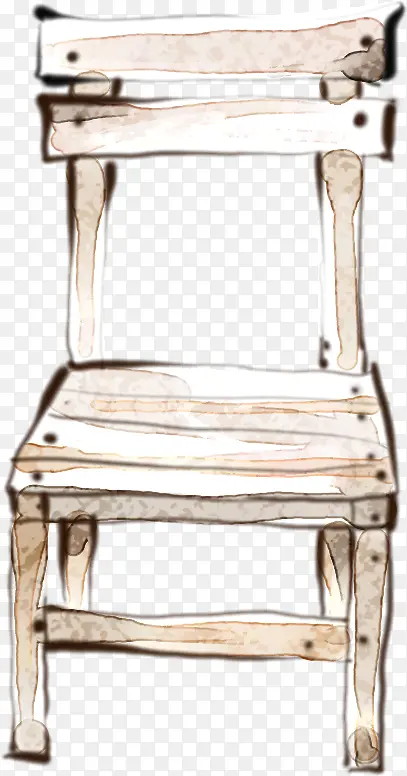 手绘水墨椅子