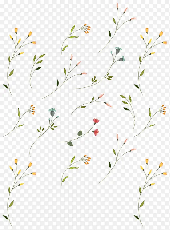 花朵背景矢量
