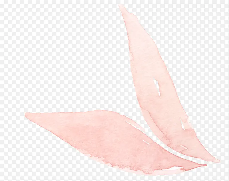 手绘粉色花瓣素材