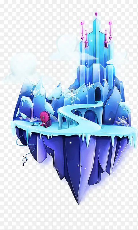 冰雪世纪冰雪城堡卡通图