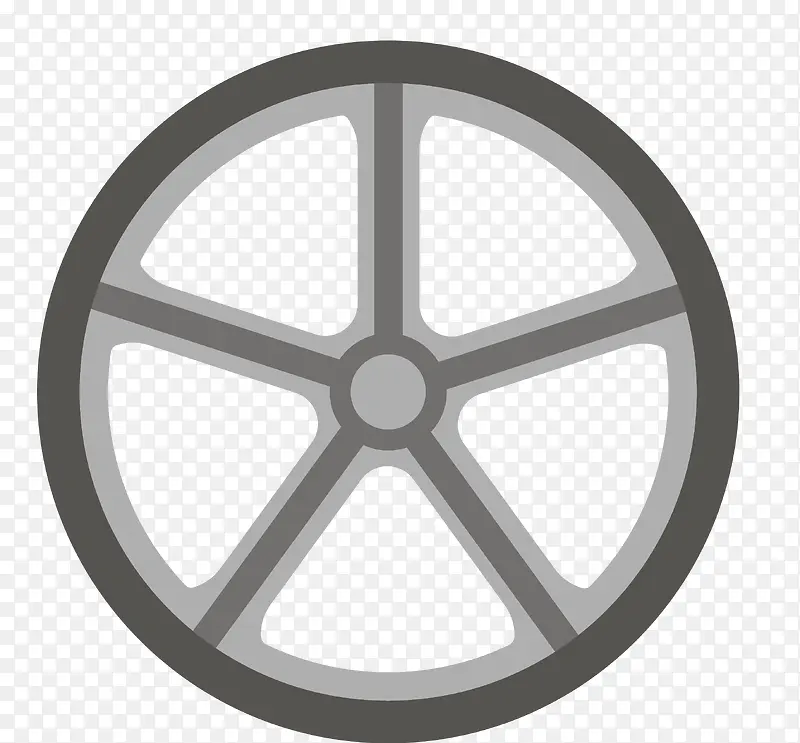 无根金属拼接的圆形轮毂