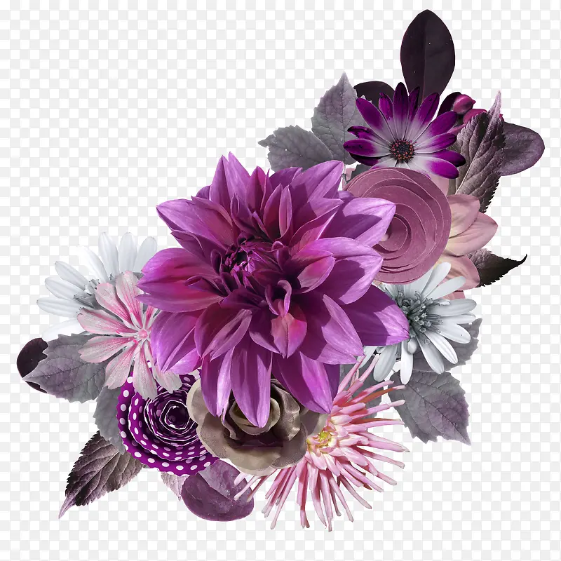 大气紫色花朵