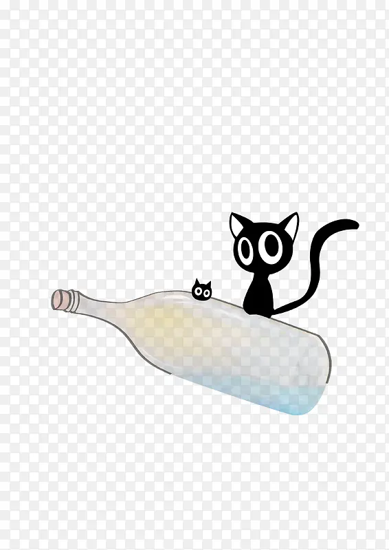 创意插画猫