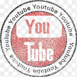 YouTube社交网络邮票图标