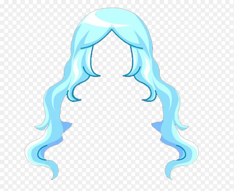 蓝色水晶女孩发型