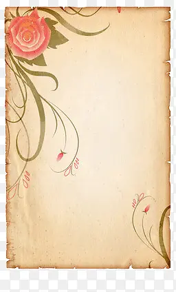复古纸上的画