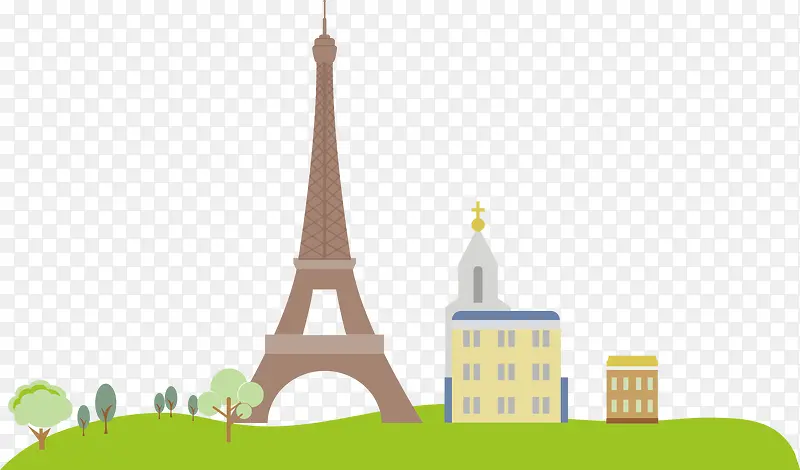 巴黎房子铁塔