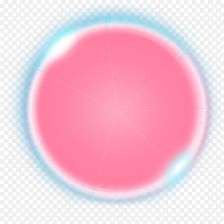里粉红色圆被蓝极光包围