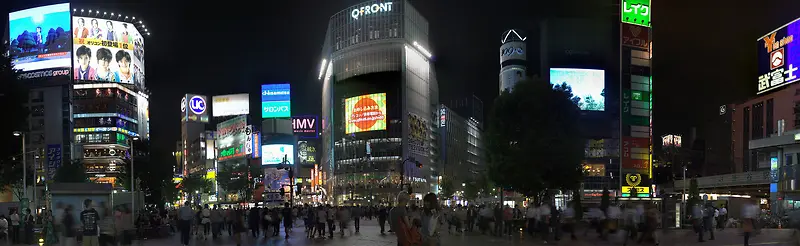 现代都市夜景海报背景