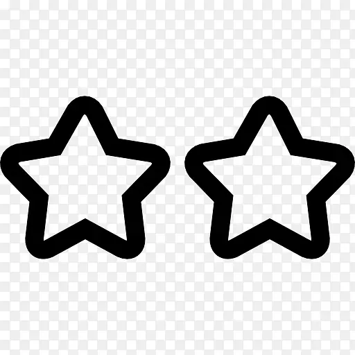 两个星星标志图标