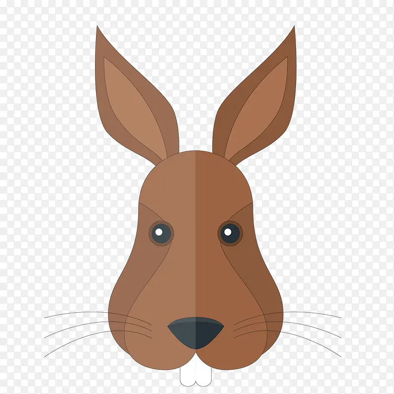卡通可爱的小兔子头像设计
