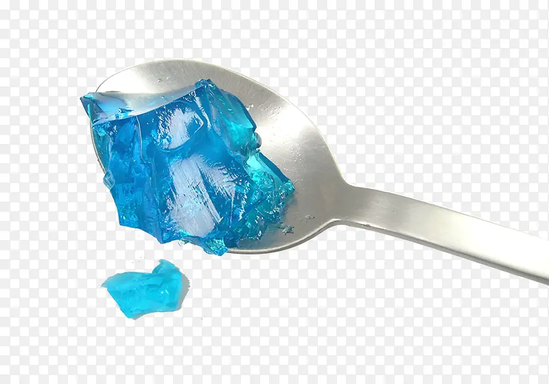 一勺蓝色的果冻