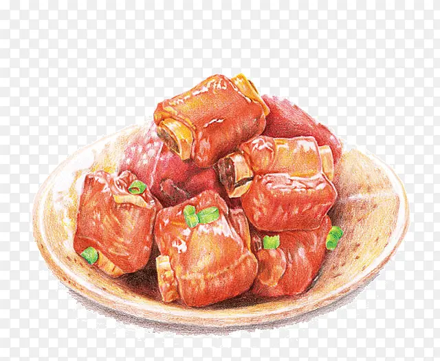 手绘排骨