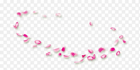粉红花瓣环形漂浮