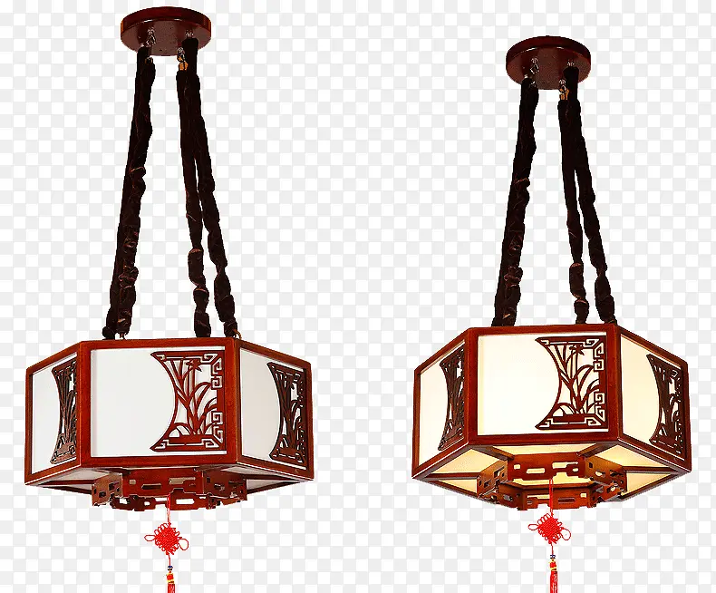 新款中式灯具客厅吊灯实木餐厅吊