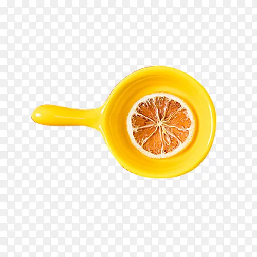 黄色碗里的柠檬片图片素材