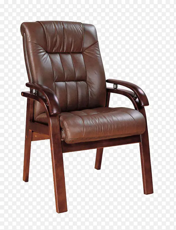 皮质棕色贵宾椅