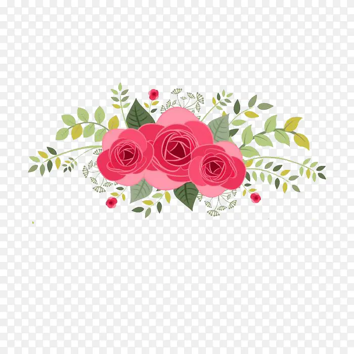 玫瑰花平面图