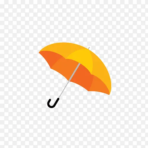 橘色雨伞素材