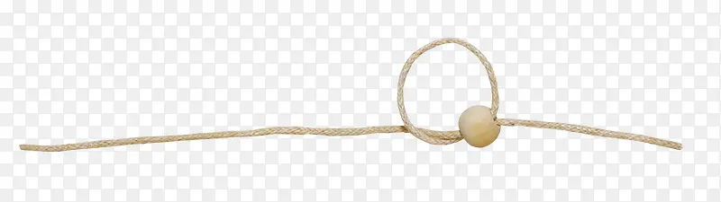 棕色绳子珠串