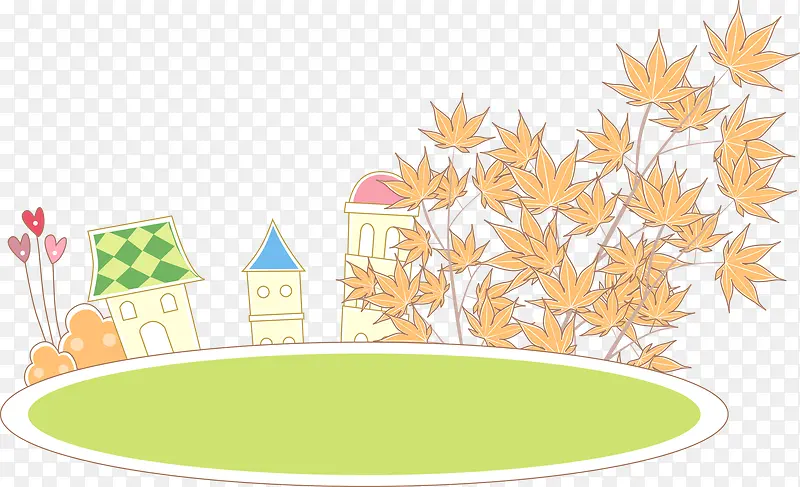 卡通线稿卡通房子