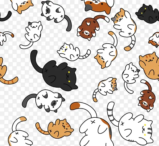 各种可爱猫咪贴纸