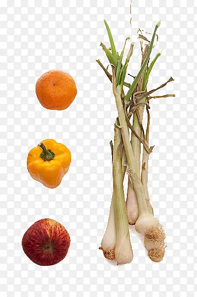 蔬菜和橘子