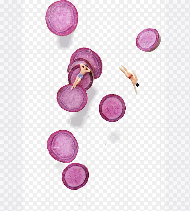 紫薯切片背景设计