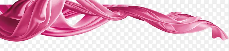 粉红色漂浮丝带