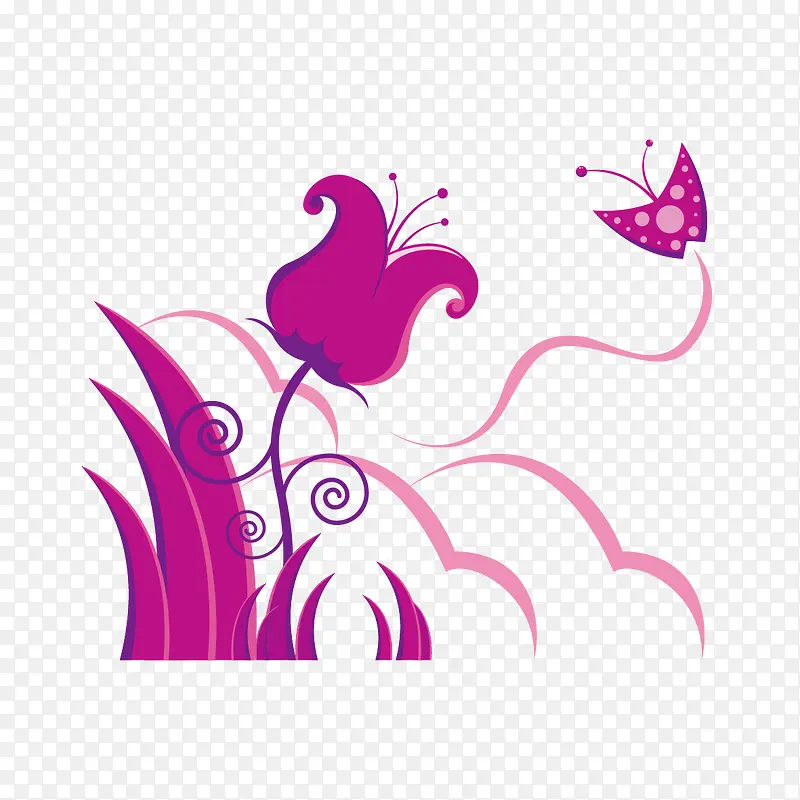 花和蝴蝶