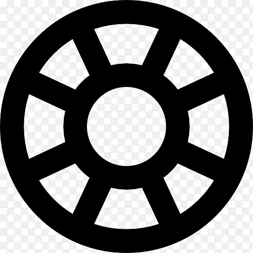 轮或窗口的圆形图标