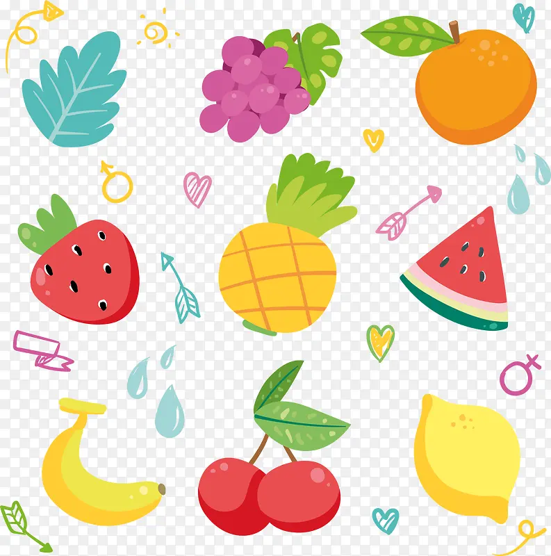 营养水果背景图