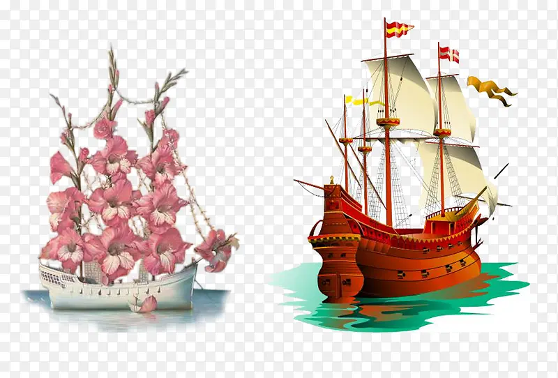 海岛船帆船
