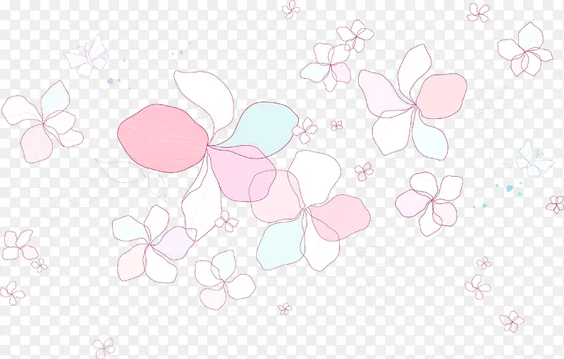 手绘花朵