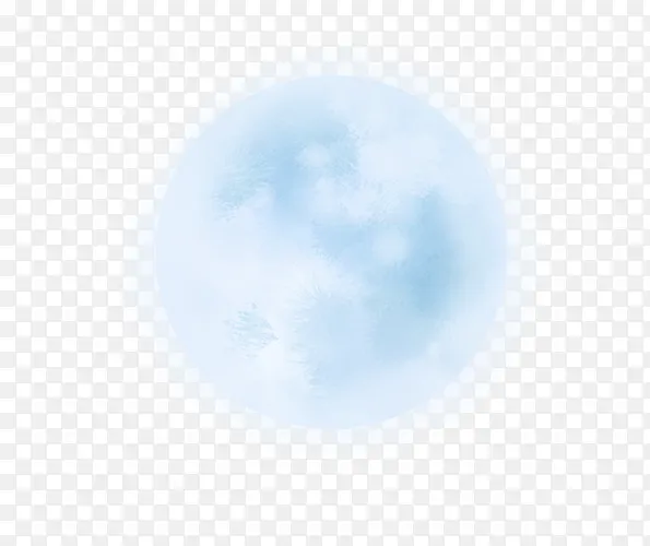 蓝色荧光球体