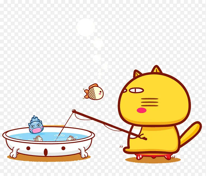 钓鱼的猫