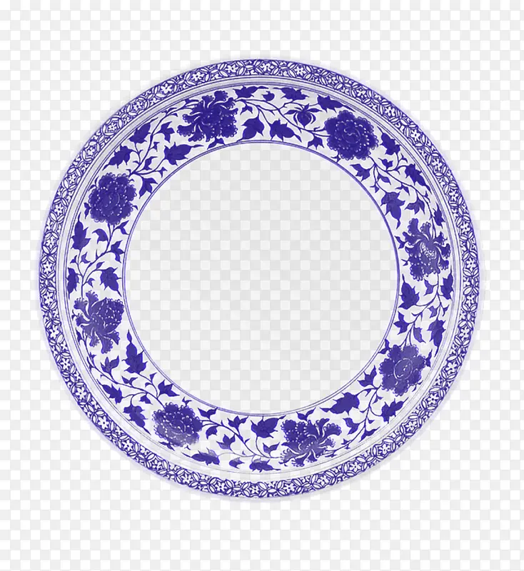 圆形青花瓷盘