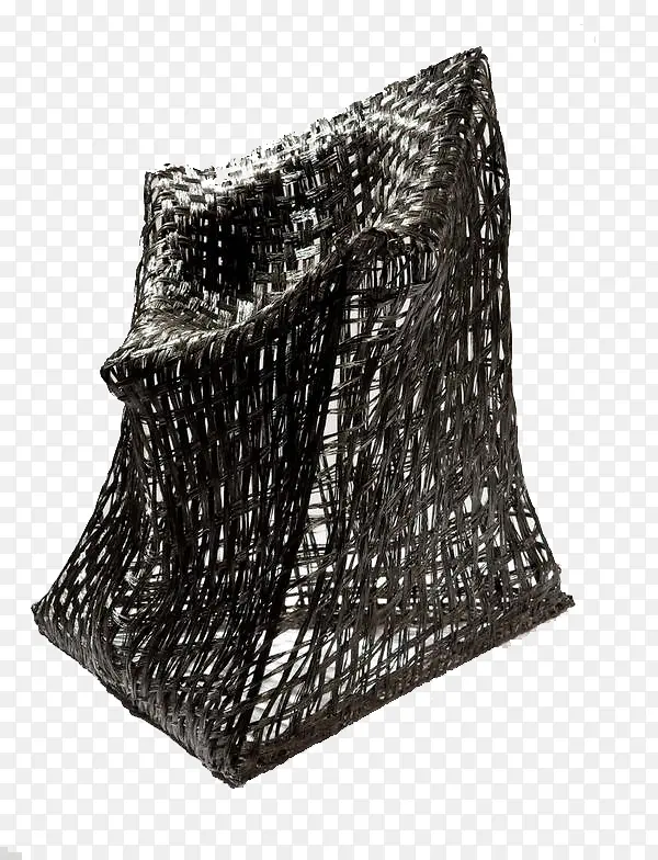 黑色铁丝椅子