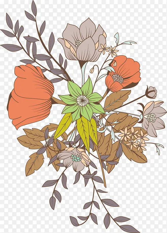 精美手绘装饰花草花卉植物PNG图片素材下载_图片编号yxjxlmdd-免抠素材网