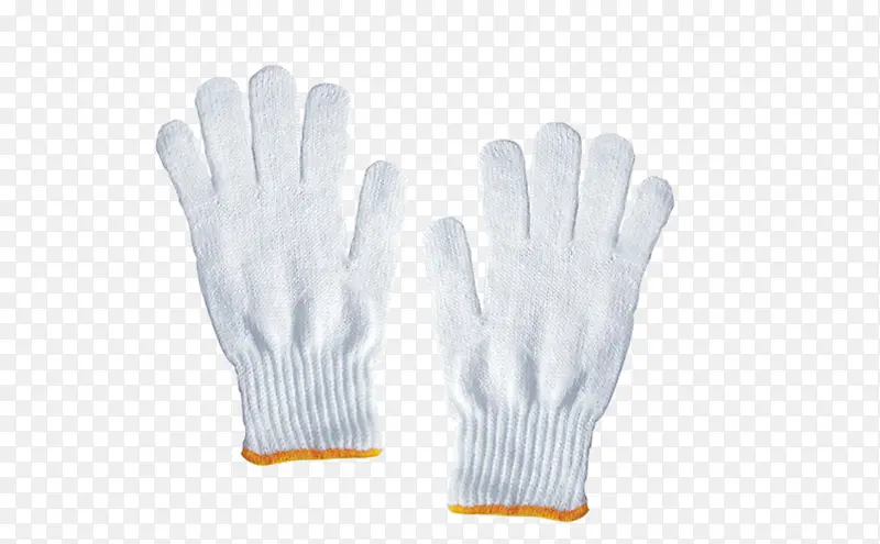 白色工人线手套
