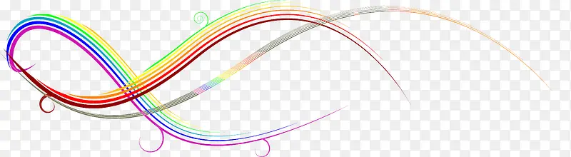 彩色动感曲线